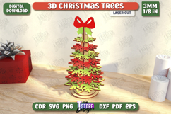 3D Christmas Tree Laser Cut|Layered Christmas Tree|Holidays Product Image 1