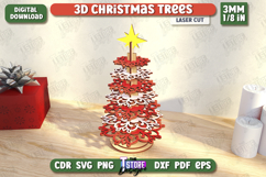 3D Christmas Tree Laser Cut|Layered Christmas Tree|Holidays Product Image 1
