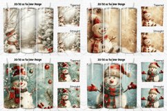 3D Christmas Vintage Snowman Tumbler Bundle Product Image 2