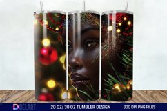 3D Christmas Woman Tumbler Wrap Product Image 1