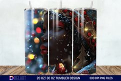 3D Christmas Woman Tumbler Wrap Product Image 1