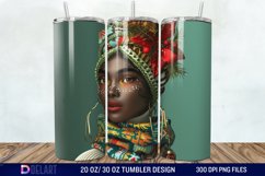 3D Christmas Woman Tumbler Wrap Product Image 1