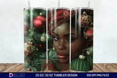 3D Christmas Woman Tumbler Wrap Product Image 1