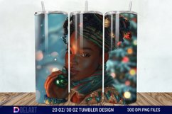 3D Christmas Woman Tumbler Wrap Product Image 1