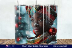 3D Christmas Woman Tumbler Wrap Product Image 1