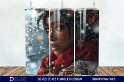 3D Christmas Woman Tumbler Wrap Product Image 1