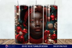 3D Christmas Woman Tumbler Wrap Product Image 1