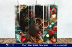 3D Christmas Woman Tumbler Wrap Product Image 1