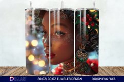3D Christmas Woman Tumbler Wrap Product Image 1