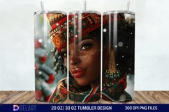 3D Christmas Woman Tumbler Wrap Product Image 1