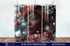 3D Christmas Woman Tumbler Wrap Product Image 1