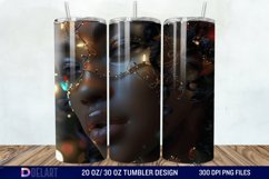 3D Christmas Woman Tumbler Wrap Product Image 1