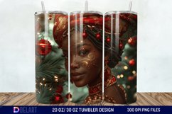 3D Christmas Woman Tumbler Wrap Product Image 1