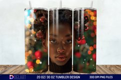 3D Christmas Woman Tumbler Wrap Product Image 1