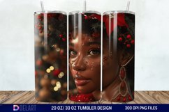 3D Christmas Woman Tumbler Wrap Product Image 1