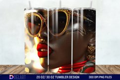 3D Christmas Woman Tumbler Wrap Product Image 1
