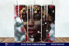 3D Christmas Woman Tumbler Wrap Product Image 1