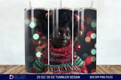 3D Christmas Woman Tumbler Wrap Product Image 1