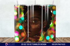 3D Christmas Woman Tumbler Wrap Product Image 1
