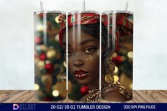 3D Christmas Woman Tumbler Wrap Product Image 1