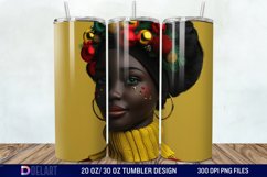 3D Christmas Woman Tumbler Wrap Product Image 1