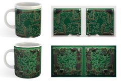 3D Circuit Board Mug sublimation design Product Image 3