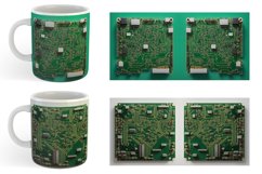3D Circuit Board Mug sublimation design Product Image 5