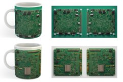 3D Circuit Board Mug sublimation design Product Image 6
