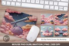 3D Clay Pastel Dream Sky Mouse Pad Product Image 1