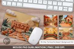 3D Clay Terracotta Desert Mouse Pad Product Image 1