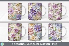 Bundle of six 3D Mug Wrap designs.
