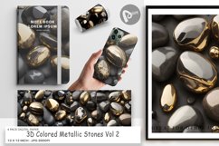 Digital Paper 3D Color Metallic Stones Product Image 1