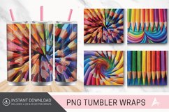 3D Colored Pencils Tumbler wrap Product Image 1