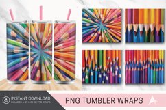 3D Colored Pencils Tumbler wrap Product Image 1