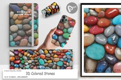 Digital Paper 3D Colored Stones Product Image 1