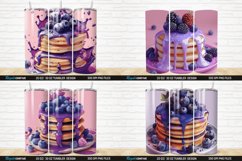3D Colorful Blueberry Pancake Tumbler Bundle Product Image 4