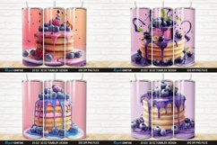 3D Colorful Blueberry Pancake Tumbler Bundle Product Image 6