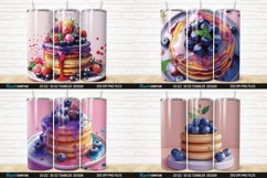 3D Colorful Blueberry Pancake Tumbler Bundle Product Image 7