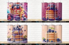 3D Colorful Blueberry Pancake Tumbler Bundle Product Image 3