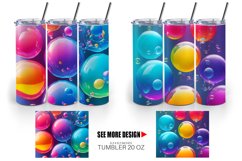 3D Colorful Bubble | Tumbler Sublimation Wrap Product Image 4