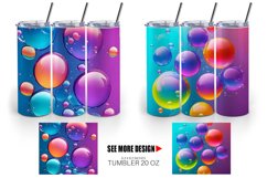 3D Colorful Bubble | Tumbler Sublimation Wrap Product Image 5