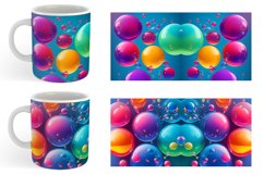 3D Colorful Bubble | Mug sublimation design Product Image 4