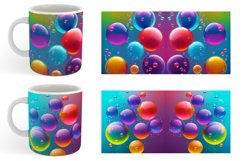 3D Colorful Bubble | Mug sublimation design Product Image 5