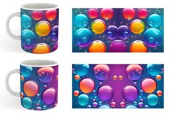 3D Colorful Bubble | Mug sublimation design Product Image 6