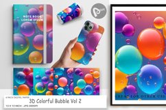 Digital Paper 3D Colorful Bubble Product Image 1