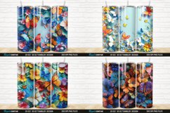 3D Colorful Butterflies And Flowers Tumbler Bundle Product Image 5