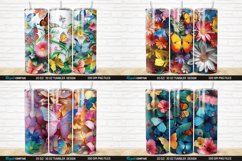 3D Colorful Butterflies And Flowers Tumbler Bundle Product Image 2