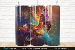 3D Colorful Butterfly 20/30oz Skinny Tumbler Product Image 1