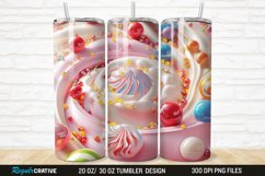 3D Colorful Candies 20/30oz Skinny Tumbler Product Image 1