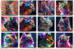 3D Colorful Cat Tumbler Wrap Bundle Product Image 3
